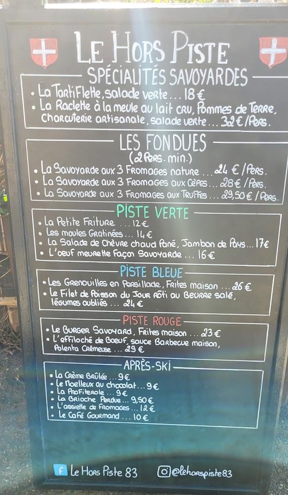 Le Hors Piste - Menu Image 4
